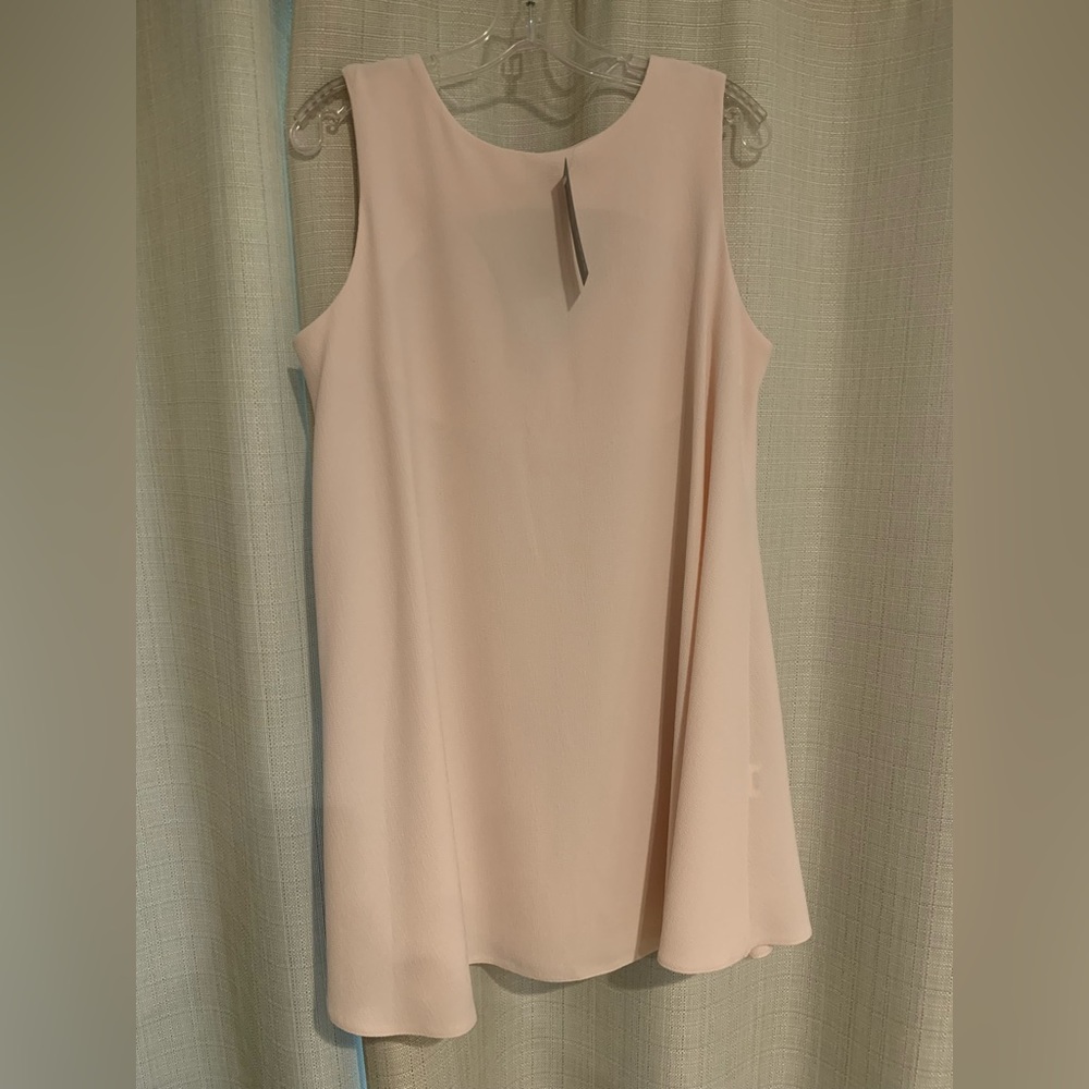 Light pink shift dress